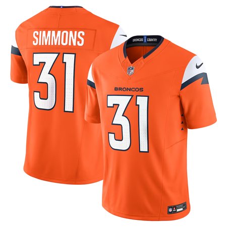 Men's Nike Justin Simmons Orange Denver Broncos Vapor F.U.S.E. Limited Jersey.jpg